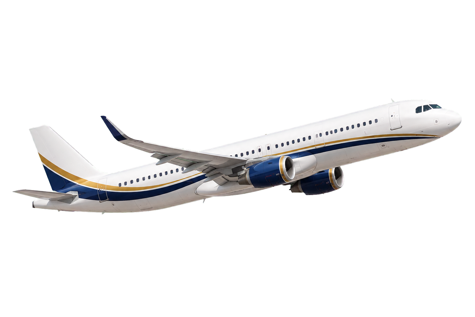 Flying airplane